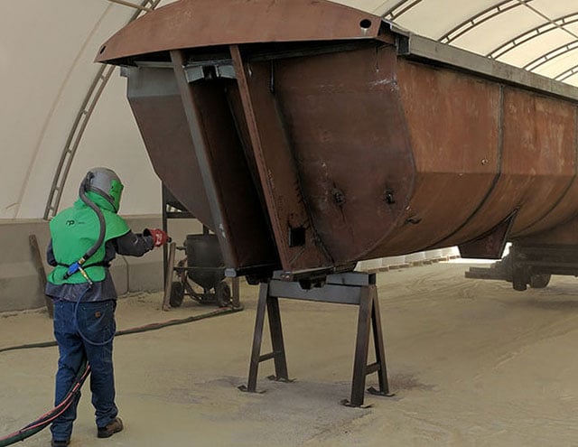 Trailer Being Finished
