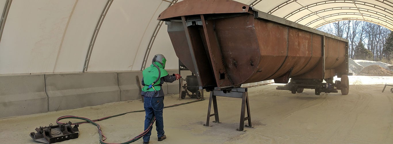 Superior Dump Trailer Being Built